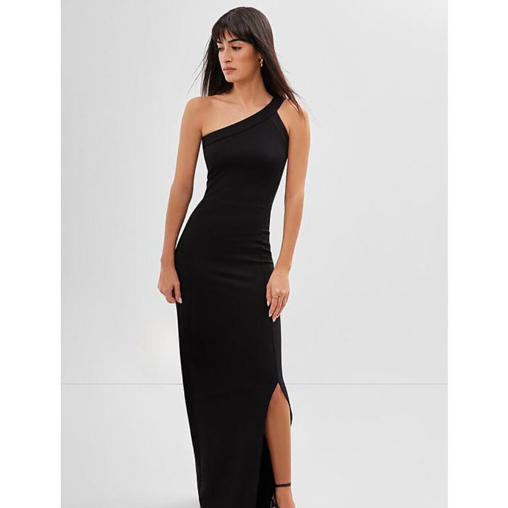 Marcella Robin Dress maxi asymmetrical black size XL